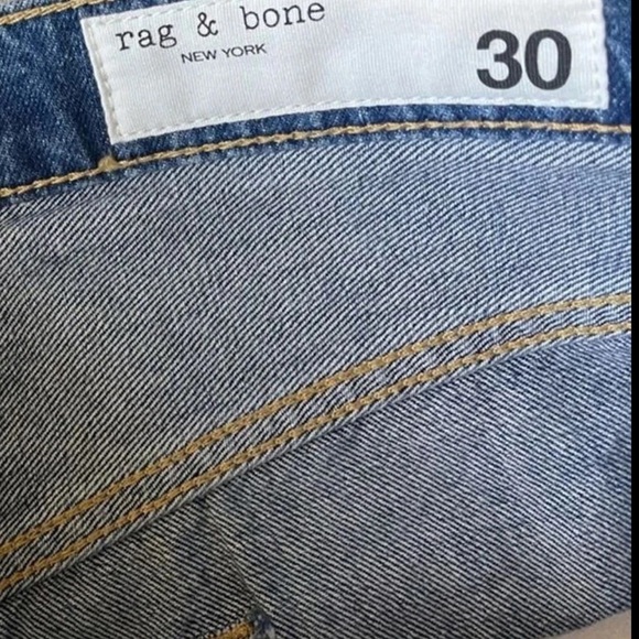 NWT Rag & Bone Featherweight Andi High Waist Ankle Wide Leg Jeans 30 - Picture 7 of 10